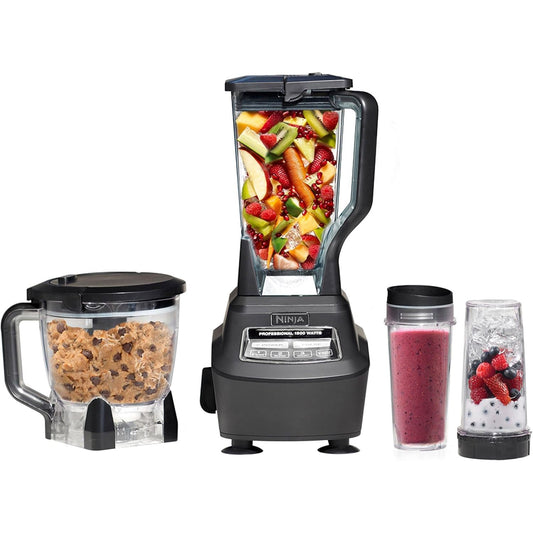 Ninja Mega Kitchen System, 1500W, 72 oz. Full-Size Blender & 8-Cup Food Processor with16 oz.